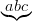 abc
◟◝◜◞